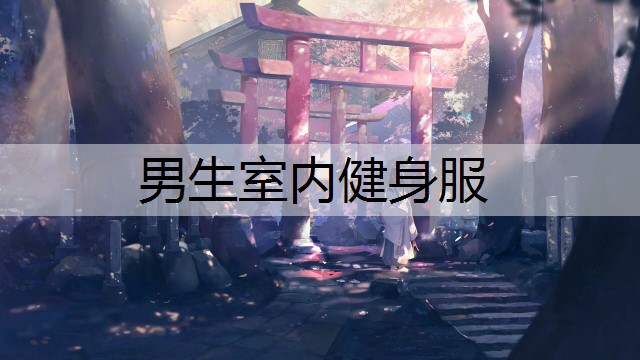 男生室内健身服